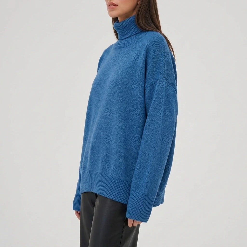 Turtleneck Long Sleeve Sweater — variant_front