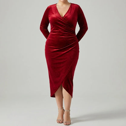 Long Sleeve Fitted Dress — lifestyle