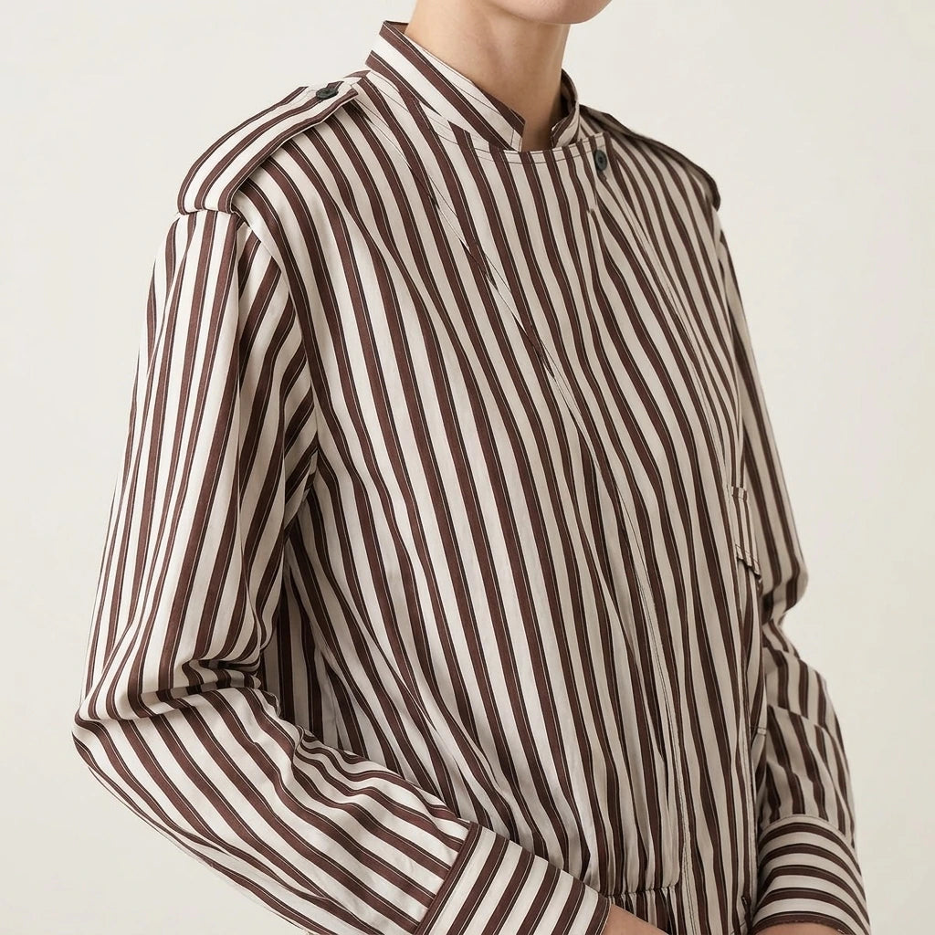 Striped pilot jacket jacket — lifestyle