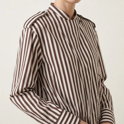 Striped pilot jacket jacket — lifestyle