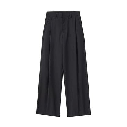 Women's Pants Pleated Tailored Knife-Edge Suit Casual Trousers — variant_front