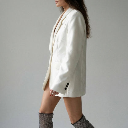 oversized minimalist outerwear blazer for women all-season versatile fashionable — lifestyle