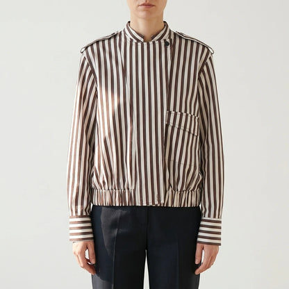 Striped pilot jacket jacket — lifestyle