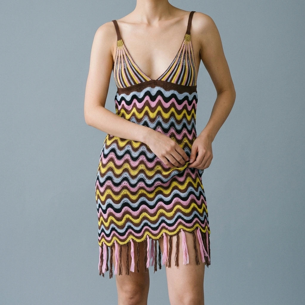 Women's Knitted Mini Dress — lifestyle