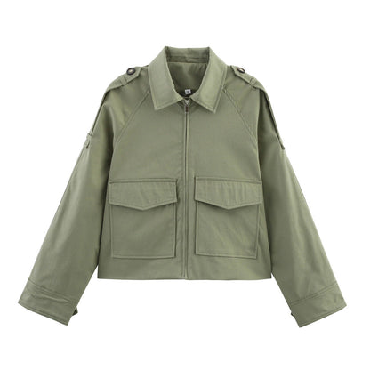 Casual Women's Short Trench Coat — variant_front
