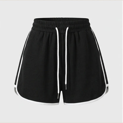 2026 Summer New Women Outdoor Sports and Fitness Shorts Korean Edition Sexy High Waist Yoga Casual Wide Leg Home Sleepers — product_only_front