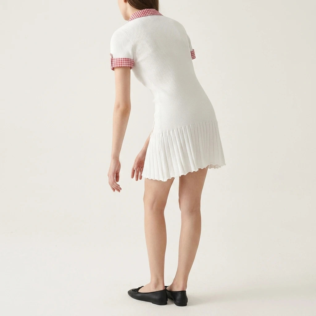 Splicing Knitted Sweater Dress — lifestyle