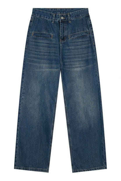 Front Pockets Baggy Jeans — variant_front
