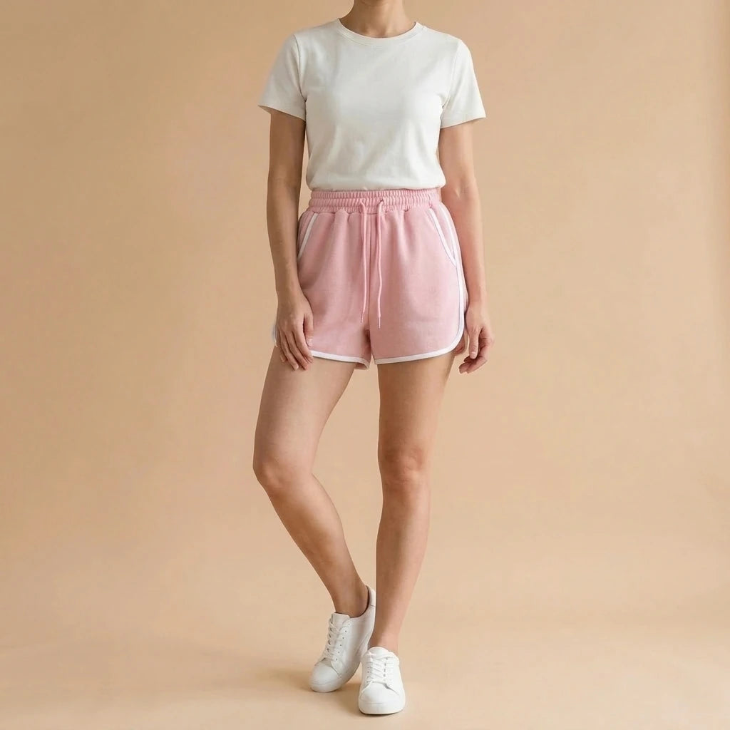 Style Casual Sports Shorts for Women, Loose and Comfortable Lounge Pants, Wide-Leg Shorts — variant_front