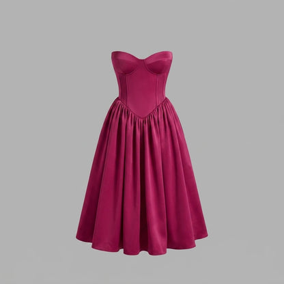 Sexy strapless dress for women in summer — variant_front